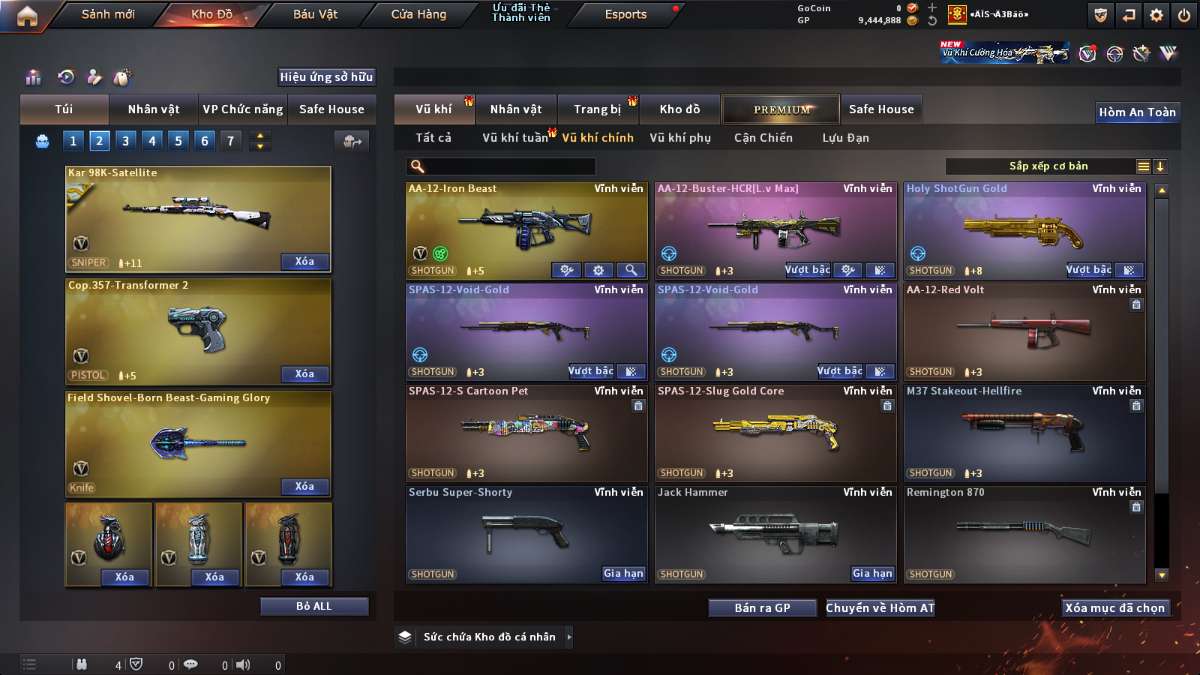 shop acc cf uy tin gia re